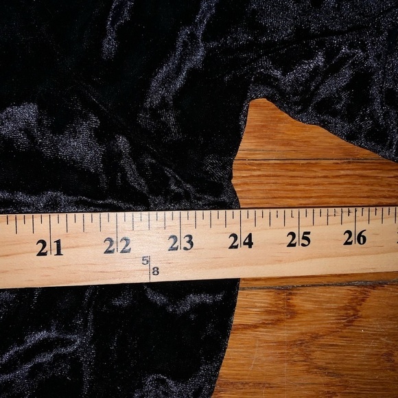 NWT Cynthia Rowley 2X luxe tee velvet blouse black 3/4 sleeves plus size office - Picture 4 of 6